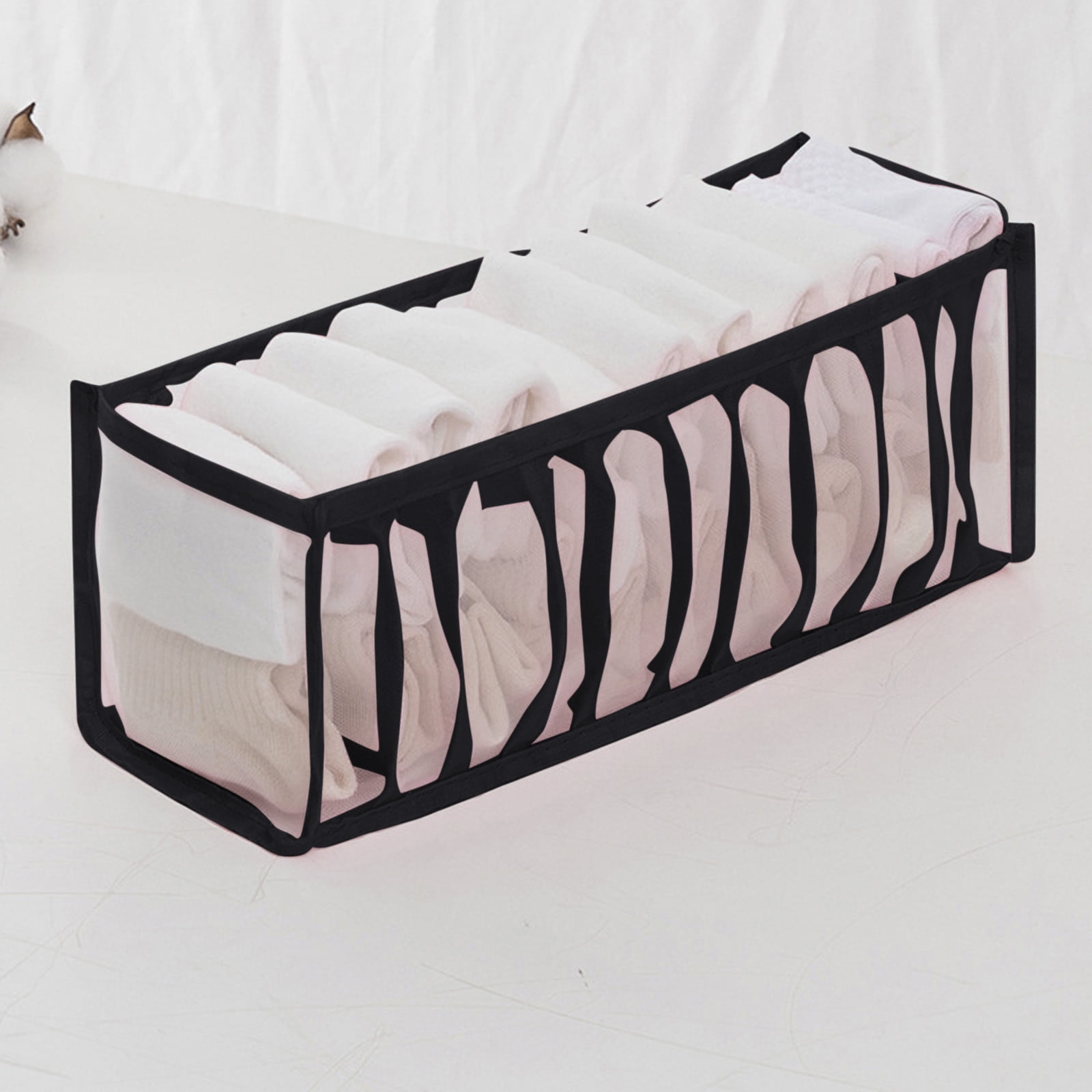 Household Foldable Mesh Underwear Storage Box Socks Bra and Pantieson