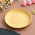 thumbnail image 1 of Household Restaurant Plastic Garbage Bone Spitting Dish Wheat Straw Bone Spitting Dish Solid Color Round Snack Fruit Plate Blue Square, 1 of 5