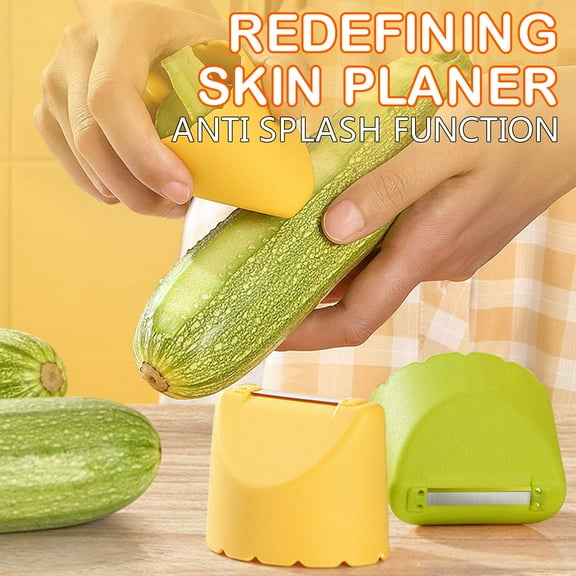 Household Fruit Vegetable Peeler Anti-splash Scraping Knife With Storage
