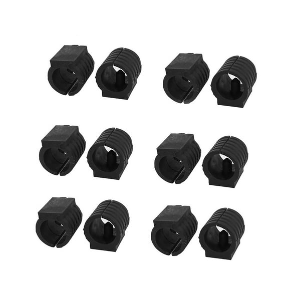 Household Furniture Black Plastic Floor Chair Glide Replacement 19mm 12 Pieces