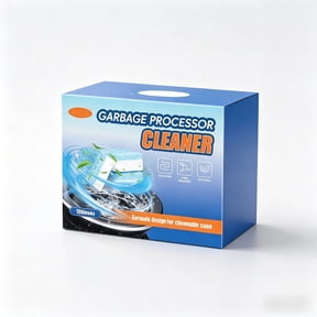 Household Garbage Disposal Cleaner, Foaming Drain Cleaning Tablet, Multipurpose Effervescent Clean Tablets for Kitchen Bathroom Pipes, 12 Pack