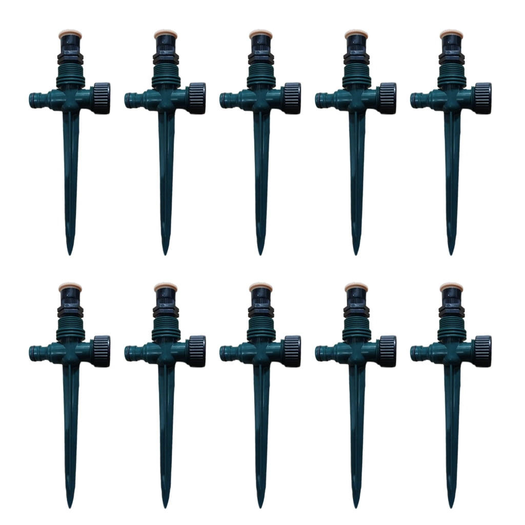 Household Garden Irrigation Sprinkler Systems for Easy Lawns Care Automatic 360 Degree Rotating Watering Equipment 10pcs