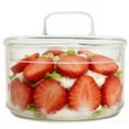thumbnail image 1 of Household Glass Bowl Apothecary Jars Fruit and Trifle Clear Salad with Lid Snack Storage Container Small Food Simple, 1 of 6