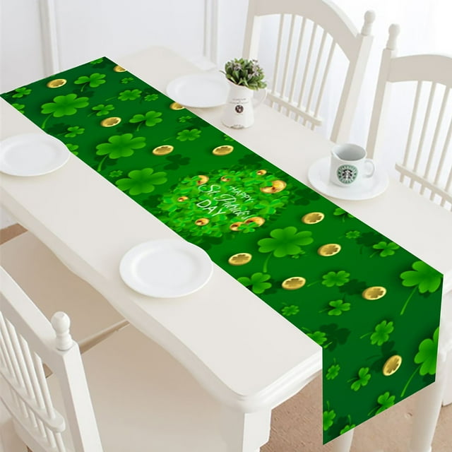 Household Goods 2024 St. Patrick's Day Table Flag Restaurant Table