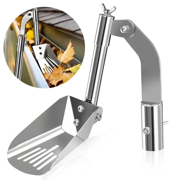 Household Gutter Cleaning Tool, EEEkit Stainless Steel Cleaning Shovels Roof Gutter Tools