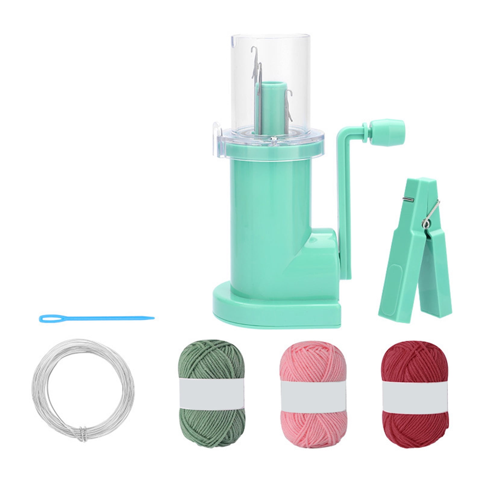 Household Hand Spool Hand Knitting Machine Craft Tool Needle Thread Tool Set for Weaving