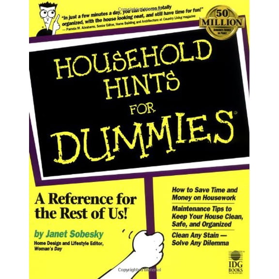 Pre-Owned Household Hints for Dummies< Paperback