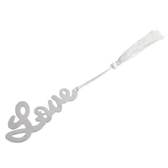 Household Home Metal Tassel Decor Letter Shaped Page Fashion Holder Bookmark