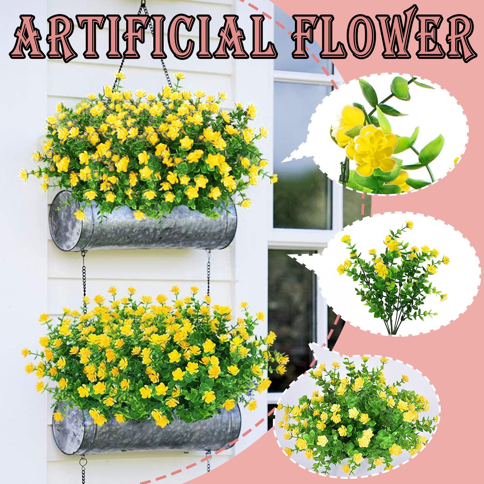 Household Imitation 8Pc Artificial Flower Latex Real Bridal Wedding