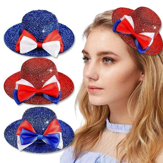 Household Imitation Clearance! Independence Day 4th Of July Hat Costume Topper Print Bucket Hats Independence Day Keepsake Decoration Gift Outdoor Indoor Garden Home Decoration