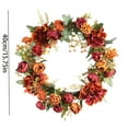 thumbnail image 1 of Household Imitation, Hilingoto Fall Wreath 40Cm Autumn Wreath Artificial Autumn Fall Wreath for Outside Thanksgivings Decoration Home Indoor Outdoor Decor for Front Door with Pumpkins Maple and Berry, 1 of 6