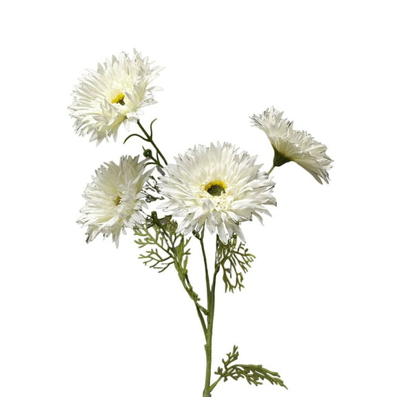 Household Imitation Silk Flowers Artificial Flowers For Centerpiece Arrangement Plastic White 1 PC