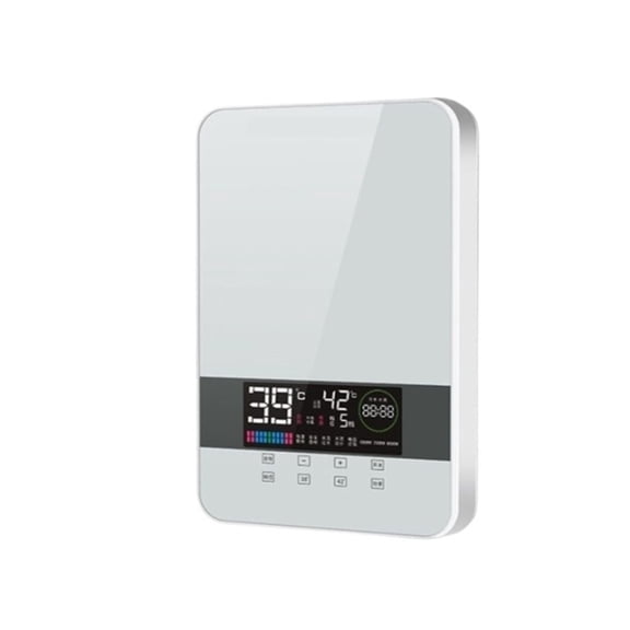 Household Instant Electric Water Heater Hotel Smart Shower Machine Hair Salon Fast Water Heater Remote Control LED Touch Screen ,Compact Design