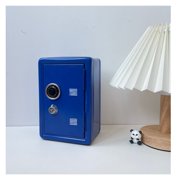 Household Insurance Box Vertical Mini Metal Safe Car Safe Key Insurance Cabinet Desktop Decoration Piggy Bank ,Fireproof Resistant Insulation