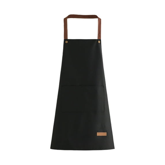 Household Kitchen Apron with Waterproof and Oil-Resistant Design, Unisex Style with Pocket for Storage, Durable Plastic Material in Four Colors, Protective Garment for Cooking and Cleaning