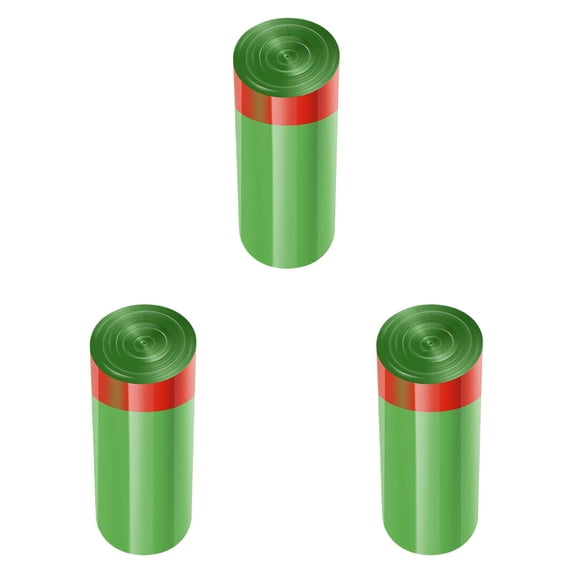 Household Kitchen Portable Drawstring Garbage Bags, Thick Plastic Bags – 3 Rolls for Easy Disposal and Organization