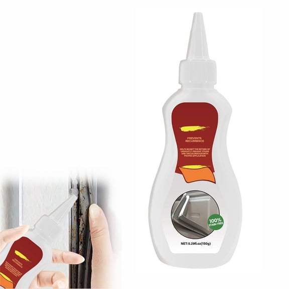 Household Kitchen Stain Cleaner, Multi-Purpose Surface Cleaner for Kitchen and Bathroom, Non-Corrosive Cleaner for Tiles, Glass, Plastic, Countertops, Metal, and Household Surfaces, 150ml Bottle