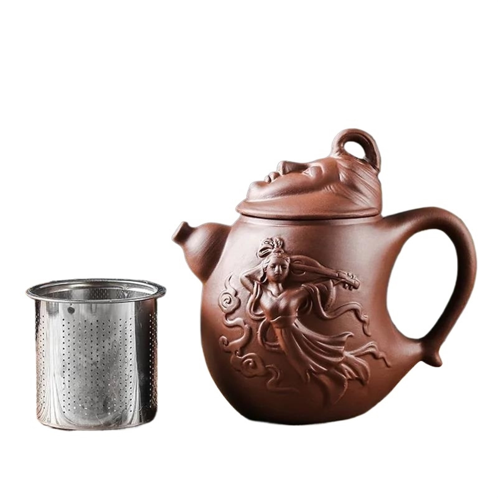 Household Kung Fu Tea Set 600ml Built-in Stainless Steel Filter Tea ...
