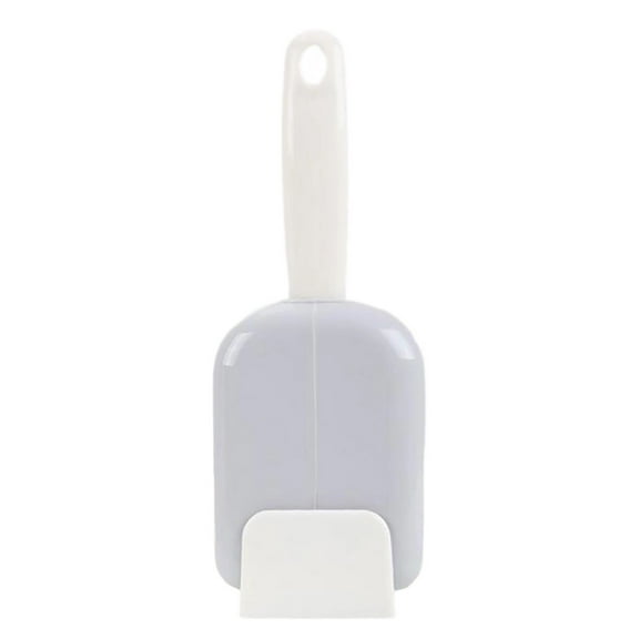 Household Large Rice Spoon Set-Rice Spoon Holder,Standing Rice Spoons Storage Frame Can Automatically Open and Close，The Rice Spoons Dust Cover Easy to Clean (Gray)