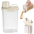 thumbnail image 1 of Household Laundry Storage Bucket Large And Small Sizes Plastic With Lid With Handle Ring, 1 of 6