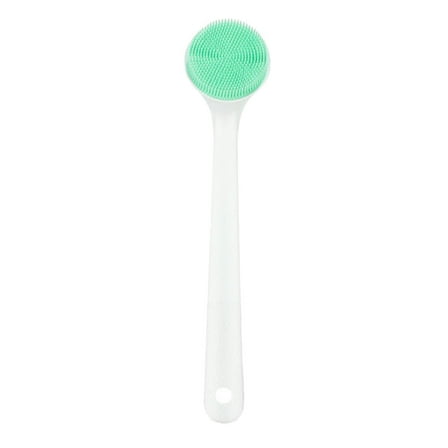 Household Long Handle Silicone Bath Brush for Exfoliating and Massaging Back Scrubber Cleansing Body Wash Tool