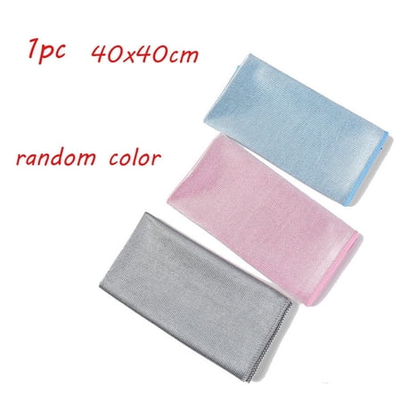 Household Magic No Lint Microfiber Dish Cloth Rags Washing Towel Wipe Mirror Water Absorption Glass Cleaning 40X40CM