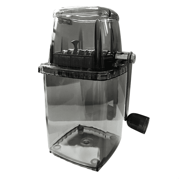 Household Manual Ice Crusher Transparent Multi-Purpose Hand Shaved Machine, Black