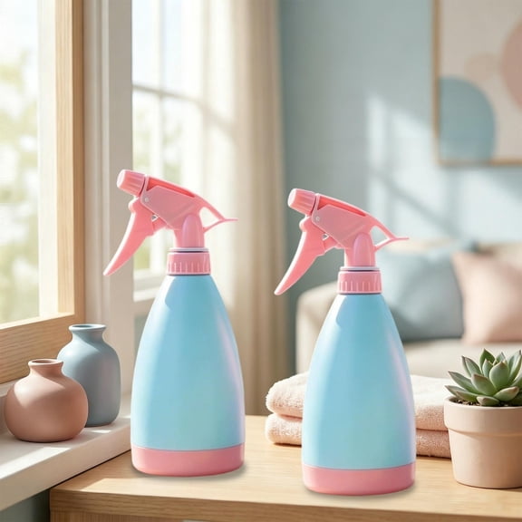 Household Manual Pressure Sprayer Large Capacity Durable Pastel Plastic Adjustable Mist & Stream Modes Ideal for Houseplant Watering and Multi-Purpose Home Use.
