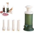 thumbnail image 1 of Household Manual Sausage Stuffer Machine, Plastic Vertical Homemade Sausage Makers with 4 Stuffing Nozzles, Fast Meat Filler Funnel Tubes Filling Tool for Household Kitchen Use(Green), 1 of 9