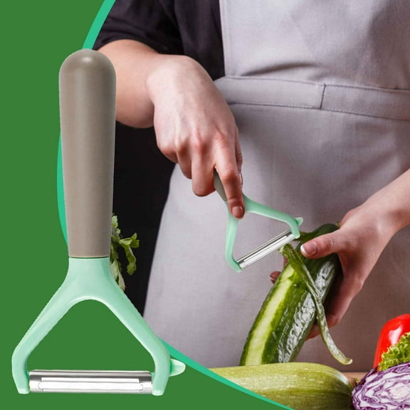 Household Melon Planer Stainless Steel Peeling Knife Fruit Planer Kitchen Gadget Peeler Melon And Fruit Planer Two-color Handle, Usupdd 2025 Household Melon Planer Stainless Steel
