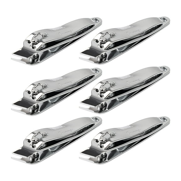 Unique Bargains Household Metal Slanted Tip Manicure Tool Pedicure Nail Clipper Cutter 6 Pcs
