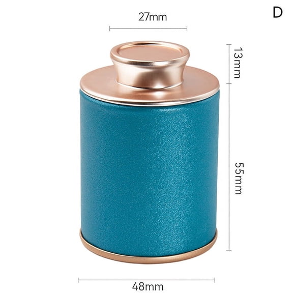 Household Mini Empty Tea Tin Can Household Green Black Tea Sealed Jar Portable Travel Small Tea Packaging Box Paper Storage Can
