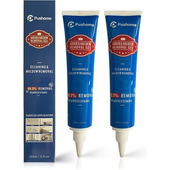 Household Mold Stain Remover Gel,Grout Cleaner Best for Home Kitchen Sink, Bathroom Shower,Front Load Washing Machine, Refrigerator Strips, Silicone Caulk,Sink Sealant(2Pack)