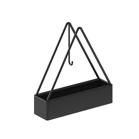 Household Mosquito Repellent Coil Rack, Small Triangular Wrought Iron Mosquito Coil Holder for Home, Durable Aromatherapy Stove, Stable Ash Tray Design, Versatile Hanging Hook, 1Pc(Black,5x1.5x5.9")