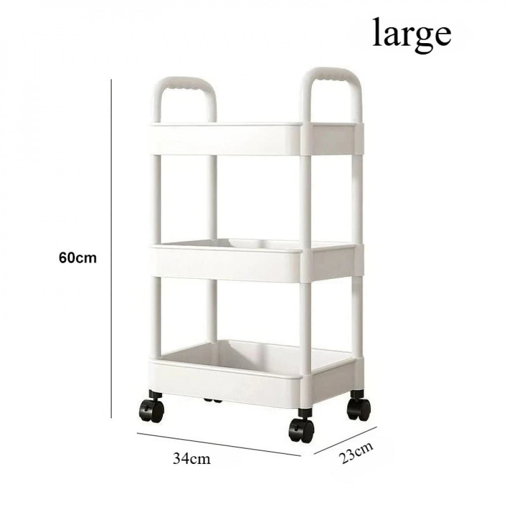 Household Multi-layer Small Cart Storage Rack Floor To Floor Kitchen ...
