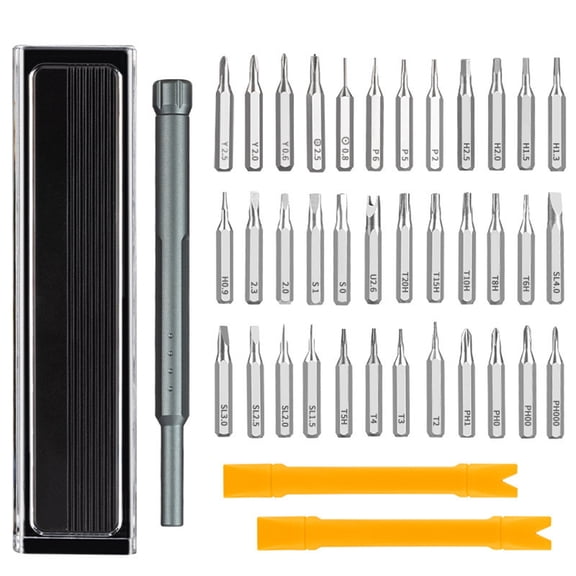 Household Multifunction Screwdriver Set 39 In 1 Repair Tool Kit With Various Bits For Diy Home Maintenance And Fixes 1Pc Set Weighs 0.64 Pounds
