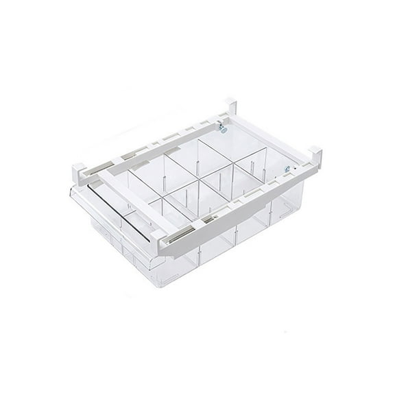 Household Multifunctional Refrigerator Storage Box, Drawer Type Food Storage Box(One Size,8 Squares)