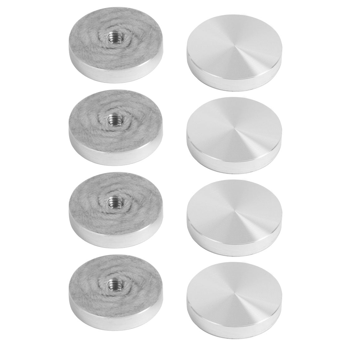 Tea Adapter Household Office Round Tea Table Aluminum Disc Adapter Silver Tone 40mm ...