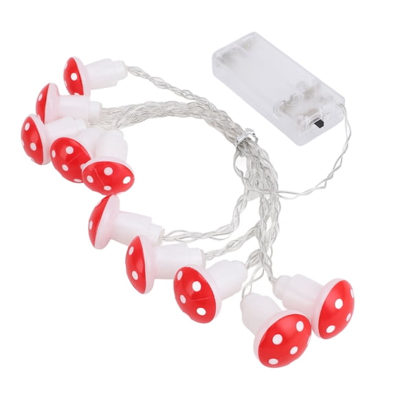 Household Organizer LED String Light, Mushroom String Light for Living Room