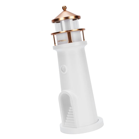 Household Organizer Lighthouses Night Light, ABS Lighthouse Table Lamp Multifunctional Easy Using for Desktop