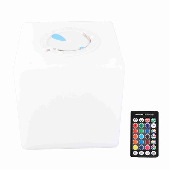 Household Organizer Remote LED Cube Light 4 Level Brightness Adjustment Multicolored Color Changing Rechargeable Light Cube with Remote Control