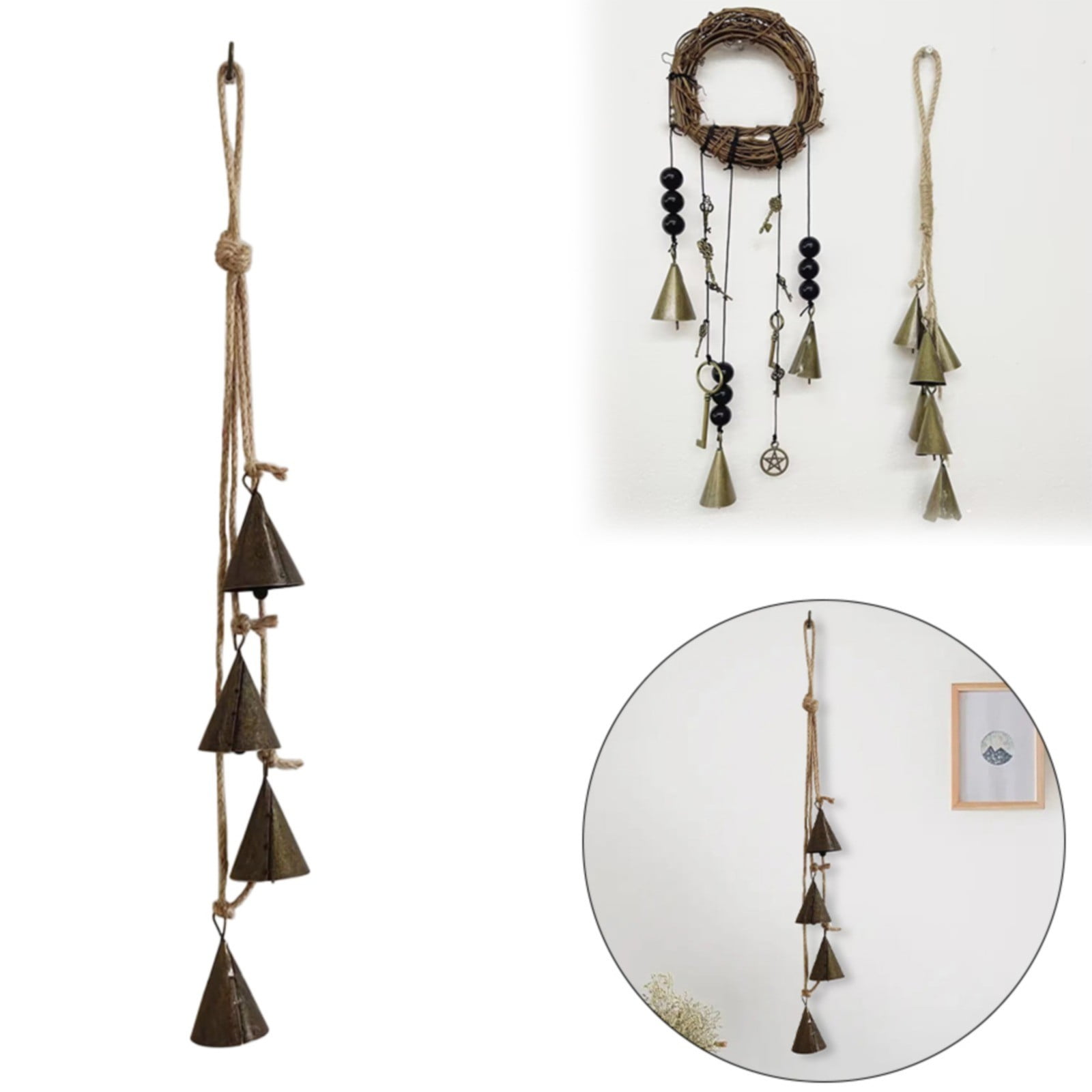 Household Pendant Lowprice! Hanzidakd Witch Bell Feng Shui Wind Chimes