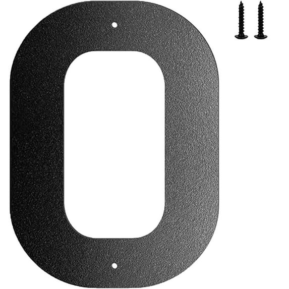 Household Pendant, Ongmies 6 Inch Metal House Number Metal Letters House Address Number House Numbers for Outside Mailbox Numbers for Outside Black Modern Metal Numbers and Letters, O
