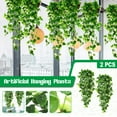thumbnail image 1 of Household Pendant Promotion Sale! Nomeni Artificial Outdoor Indoor Hanging Baskets) 2Pcs Decoration (No Plants for Wall Home Decor, Home Decor Clearance Sale Green, 1 of 9