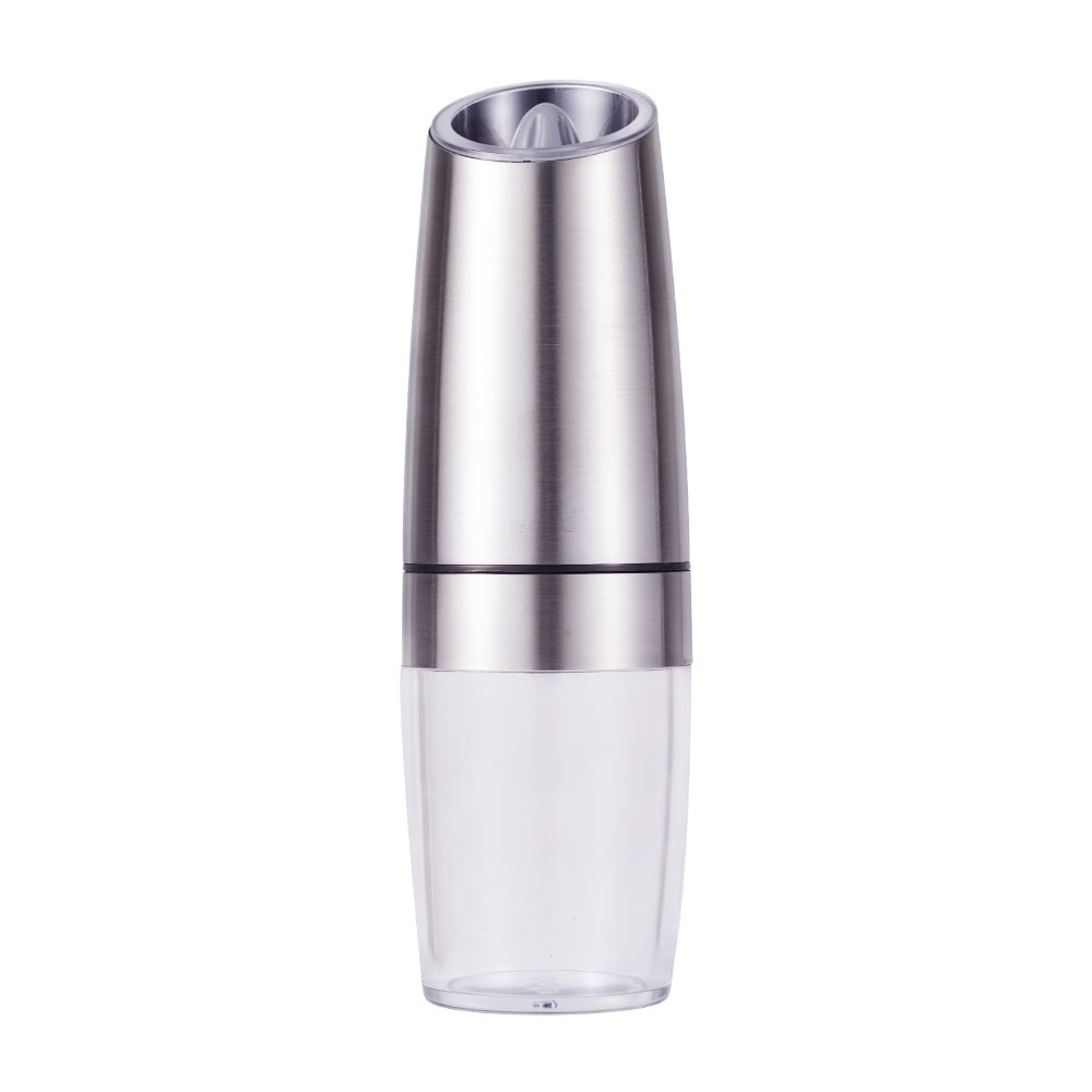 Household Pepper Mill Bottle (Stainless Steel Color) Electric Pepper Mill Gravity Pepper Grinder