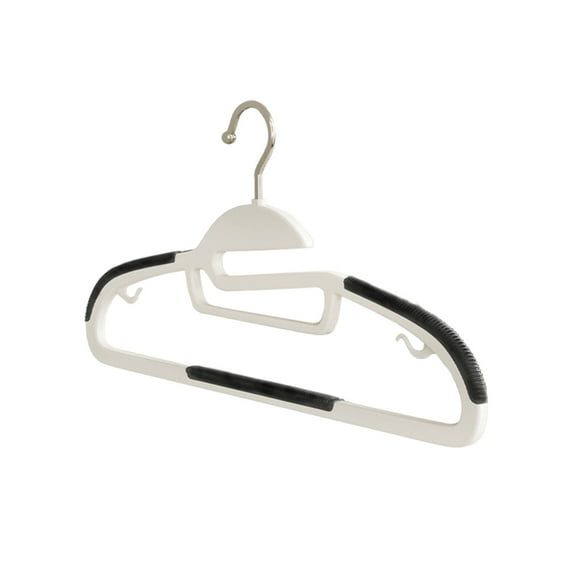 Household Plastic Hangers, Slim Space Saving, Non Slip Hangers with Rubber Pads, Sturdy Heavy Duty Coat Hanger for Closet, S-Shaped Clothes Hanger for Shirt, Suit, Pant, Skirt