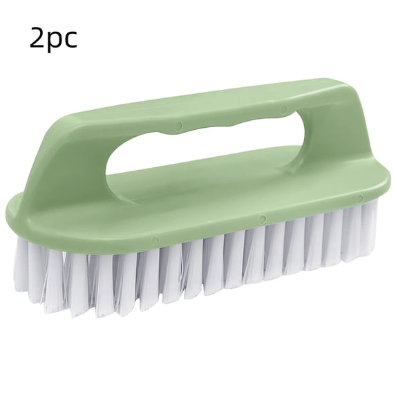 Household Plastic Laundry Brush Set, Hard Bristle Multi-functional Cleaning Brushes, Home Kitchen Organizational Solution for Washbasin and Clothes, Traditional Utility Sink Scrubber Gift, AESTIVO