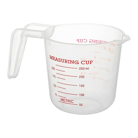 Household Measuring Cup, Transparent Colour, Transparent Measuring Cup Set - 1 Cup, 3 Cup Capacity, Suitable for Measuring Cooking and Baking Ingredients