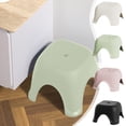 thumbnail image 1 of Household Plastic Mini Stool Curved Foot Small Bench Stackable Small Foot Stool Lightweight Stool For Toilet Low Stepping Stool with Non-slip Base Sturdable Bathroom Shoe Change Low Stool Teal, 1 of 5