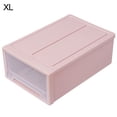 thumbnail image 1 of Household Plastic Transparent Stackable Drawer Storage Box Container Organizer, 1 of 8